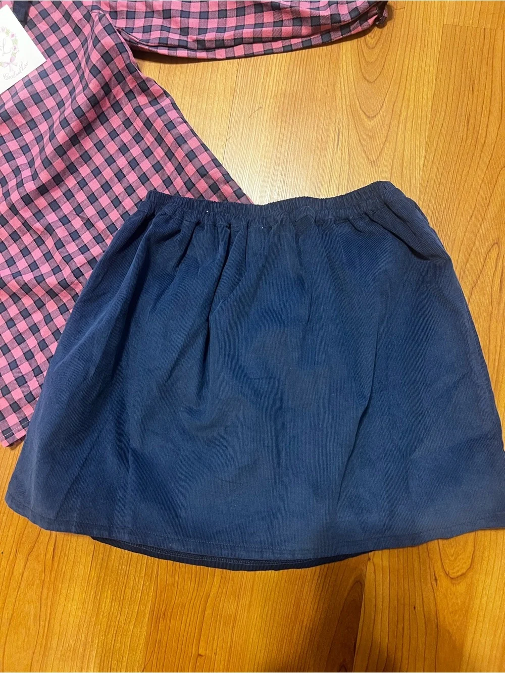 NWT Cecil and Lou | Gingham Top and Corduroy Skirt